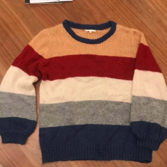 Cozy oversized Roolee colorblock sweater - Picture 1 of 3